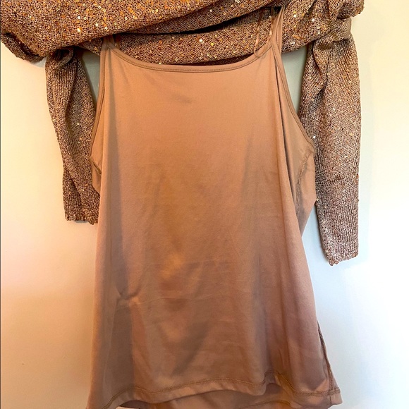 Cold-Shoulder Sequined Top - Picture 3 of 4